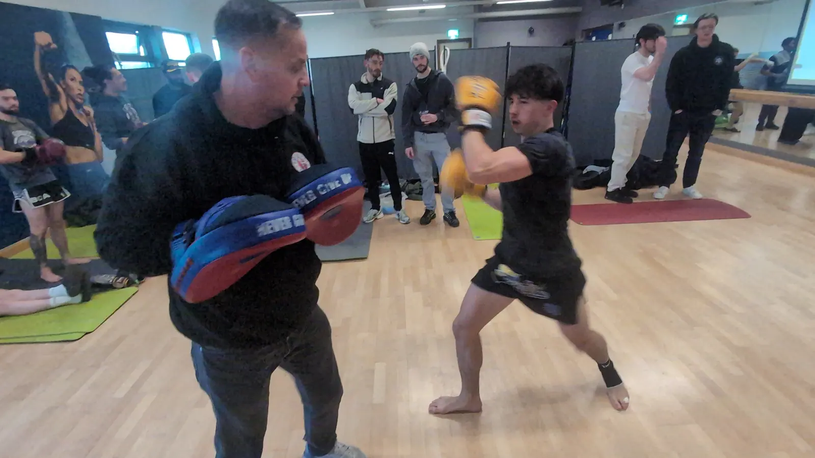 Pad work drill