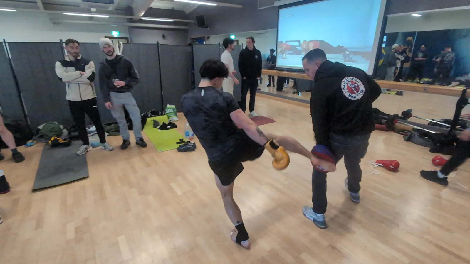 Switch kick on the pads